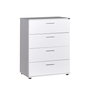 Hanah Home Cómoda Sfn-540-Bb-1 con 4 cajones en Blanco